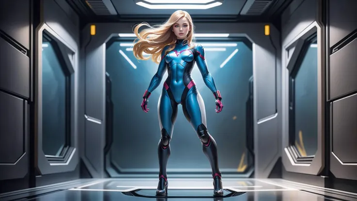 <lora:samus_aran_xl_v1:1>, <lora:add-detail-xl:1>, 1-female, full body, zero suit, dynamic action pose, (she sneak in spaceship's corridors:1.4), solo, oil painting style, masterpiece, best quality, extremely detailed, extremely detailed background,