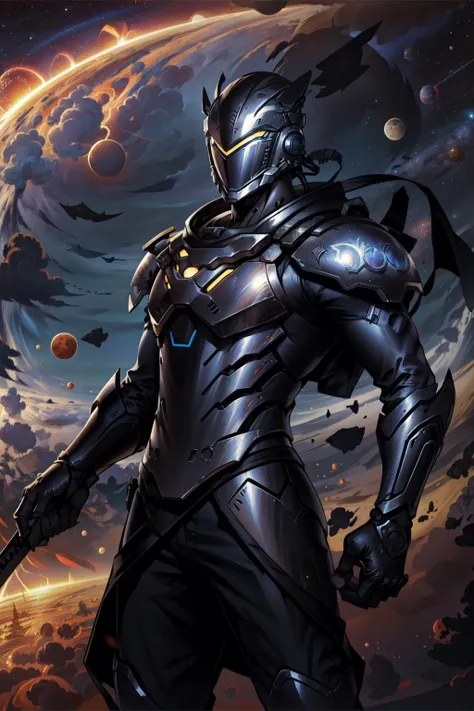 (masterpiece, best quality), intricate details,
<lora:OWgenji12(1)CIVIT:0.8> OWgenji,
<lora:darkstar-style:0.6> darkstar style, glowing, space, planet, star /(sky/), black hole, armor, helmet,