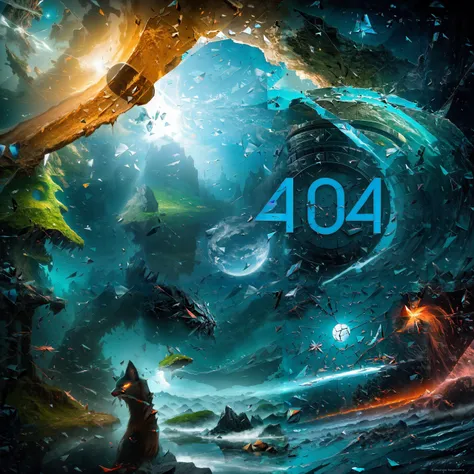 RAW photo, 8k uhd, dslr, soft lighting, high quality, film grain, Fujifilm XT3,
surrealist techniques, unusual shapes, distorted scenes, anthropomorphic error messages,"error404" , board elements, digital matrices, or digital error effects,fantasy-style area using elements, fog, (magic crystal ball:0.8), mystical creatures, or mystical symbols, (surreal:1.2),
shattered mirror reflect,cracked mirror,
<lora:Background_Detail_v3:1><lora:add-detail-xl:1> <lora:glass_crack_effects:1>