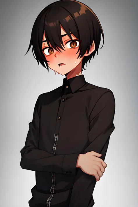 Frank Johnson (Slim young man, brown eyes, short black hair, tall, scared face)
