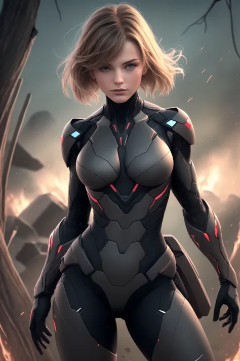 female, ninja, cyborg, 1girl, <lora:armor_ninja:0.9>