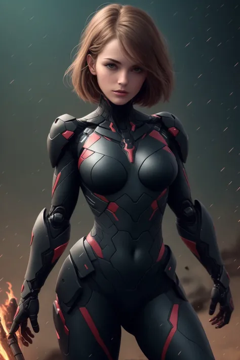 female, ninja, cyborg, 1girl, <lora:armor_ninja:0.8>