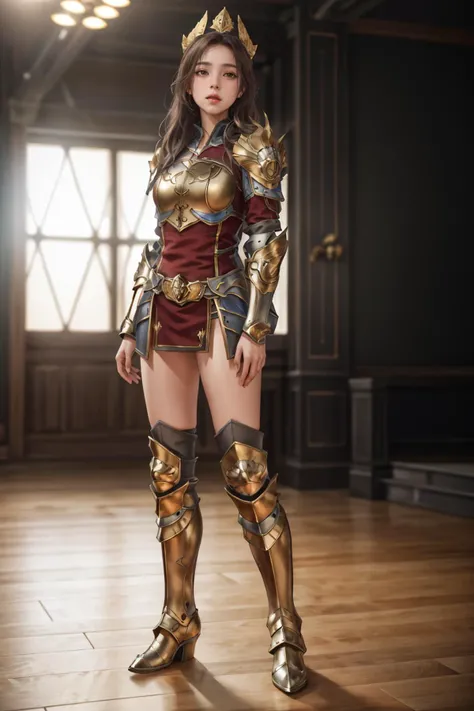 <lyco:GoodHands-beta2:1>,8k,highres,absurdres,masterpiece,best quality,original,extremely detailed CG,extremely detailed wallpaper,perfect lighting,
1girl,solo,blurry_background,looking_at_viewer,standing on the stage,
<lora:HXarmour_041:0.7>,HXARMOUR,
