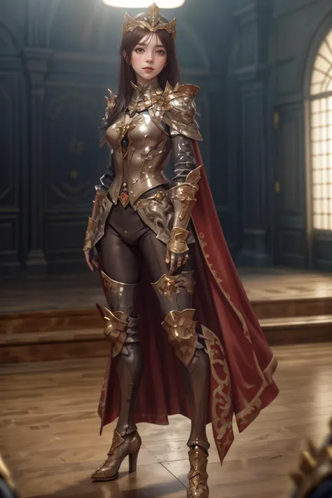8k,highres,absurdres,masterpiece,best quality,original,extremely detailed CG,extremely detailed wallpaper,perfect lighting,<lyco:GoodHands-beta2:1>,
1girl,solo,blurry_background,looking_at_viewer,standing on the stage,
<lora:HXarmour_059:0.7>,HXARMOUR,armor,helmet,armored_boots,