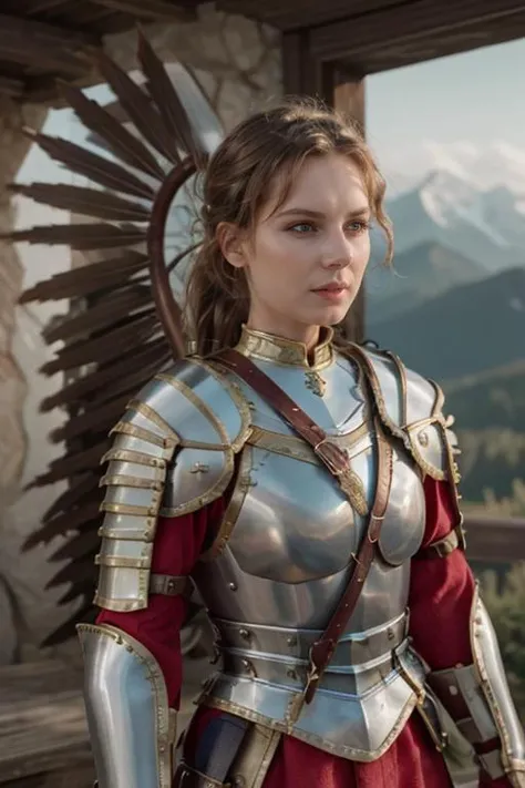<lora:HXarmour_033d:0.6>,(wings:1.4),mountain,Making funny face,, hxarmour,1girl,(light brown armour:1.3),, ultra-detailed,extremely delicate and beautiful,(by exquisite colors block),masterpiece,best quality,unreal engine 5 rendering, light,movie,movie specffects,detailed details,HDR,UHD,8K,CG wallpaper,