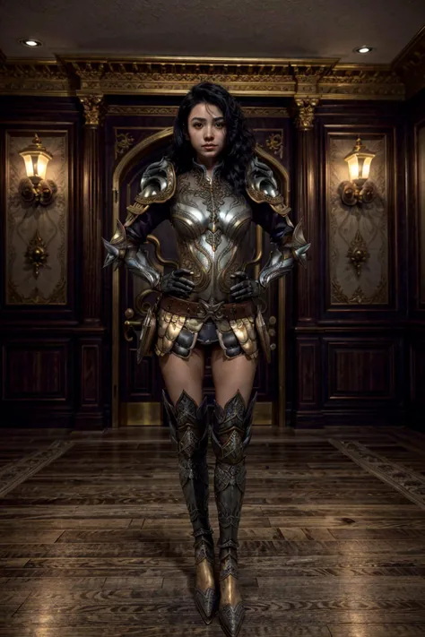 <lora:HXarmour_069:0.8> 35mm photograph, film, bokeh, professional, posing in a royal chamber in a fantasy castle, hxarmour, pretty cheerful 20yo girl, (full body light golden armor:1.4), hyperrealistic, super realistic, sharp focus, OverallDetail, SkinHairDetail, 8k, (((masterpiece))) (((ultimate quality))), epiCPhoto, exquisite beauty, perfect eyes, perfect nose, perfect lips, happy face, high texture resolution, photorealistic, fantasy setting, epic composition, perfect realistic hands and fingers <lora:pytorch_lora_weights(1):0.5> <lora:more_details:0.5>
