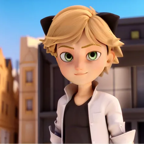 <lora:chatnoir:1>, a chatnoir, detailed city,extra closeup eyes, casual dressed