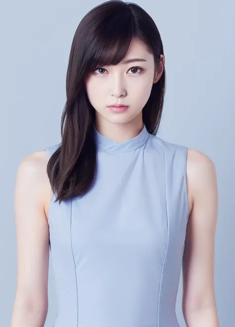 masterpiece,best quality,higher, 1girl, <lora:idol:0.79>,asian, beautiful face, face_focus, (simple background:1.2), bodycon_dress,upper body