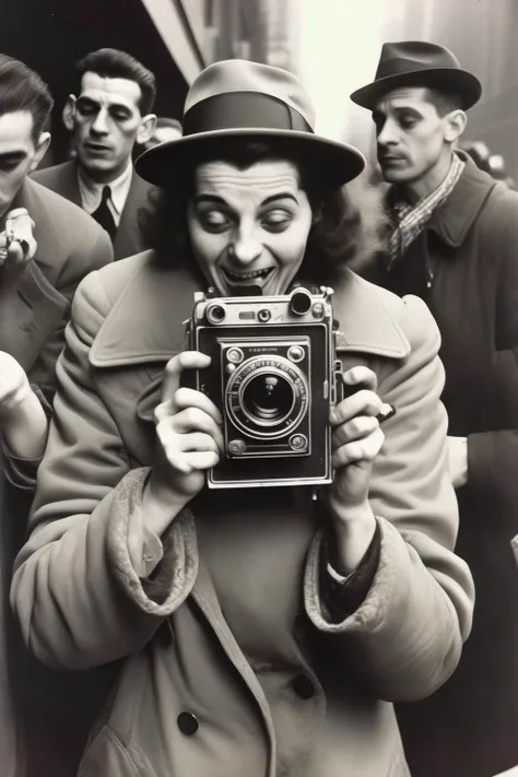 <lora:Weegee Style:1>Weegee Style - life on film, Street photography