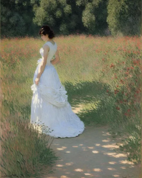 buty female, by Claude Monet