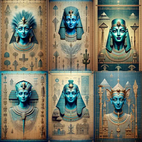 (otherworldly, otherworldly atmosphere, otherworldly appearance), highly insanely detailed, masterpiece, top quality, best quality, highres, 4k, 8k, RAW photo, collar, earrings, jewelry, necklace, armlet,
(long_hair, long hair, random colors cloth, random colors hair, random long hair, dynamic hair, glowing hair, hair over one eye),
(eyelashes, eyeliner, eyeshadow, eyelashes, mascara),
pink lipstick,
makeup,
((ancient egyptian theme)), golden ornaments,
1girl, (portrait:0.4), nsfw,
((desert, Mexico, cacti)),
a grove of mechanical trees swaying to the rhythm of coded breezes, (tranquil:0.6), (serene:0.5),
long messy hair,
<lora:blueprint-style-darquelilly-v1:1>, (blueprintstyle:1.6), blueprintstyle abyssal ship, ancient egyptian abyssal ship,
BREAK
scenery, (ancient egyptian ruins), (fantasy world)