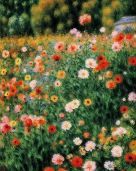 buty female, 3d, 60s Flower Hippie Style, by Pierre-Auguste Renoir, by Claude Monet