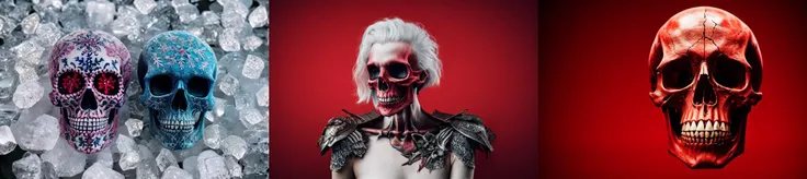 highly insanely detailed, masterpiece, top quality, best quality, highres, 4k, 8k, RAW photo, (very aesthetic, beautiful and aesthetic),
__lazy-wildcards/subject/env-elem/skull/prompts__,
(1girl:1.3), 1other,
{0.3::(__lazy-wildcards/subject/costume-ethnicity-body-skin-tone/dark-skinned/prompts__:1.1)|},
{__lazy-wildcards/prompts/hair__|},
__lazy-wildcards/dataset/background__,âââ