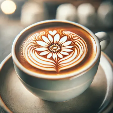a daisy  <lora:Cappuccino_Style:1>