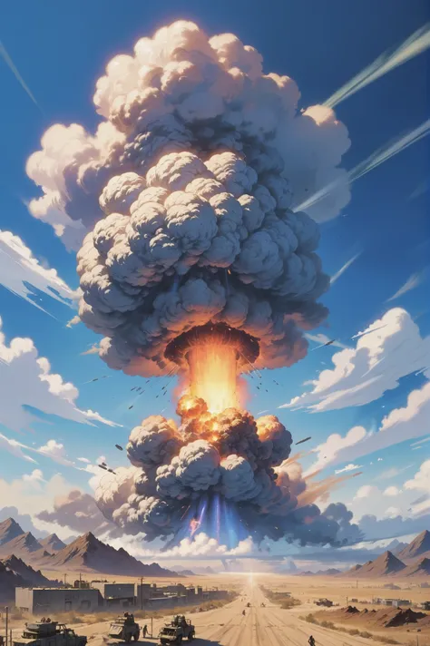 noon, blue sky, clouds, scenery, "at the Prismatic Apocalyptic Atomic Bomb Detonation"<lora:quality1:0:hr=1>