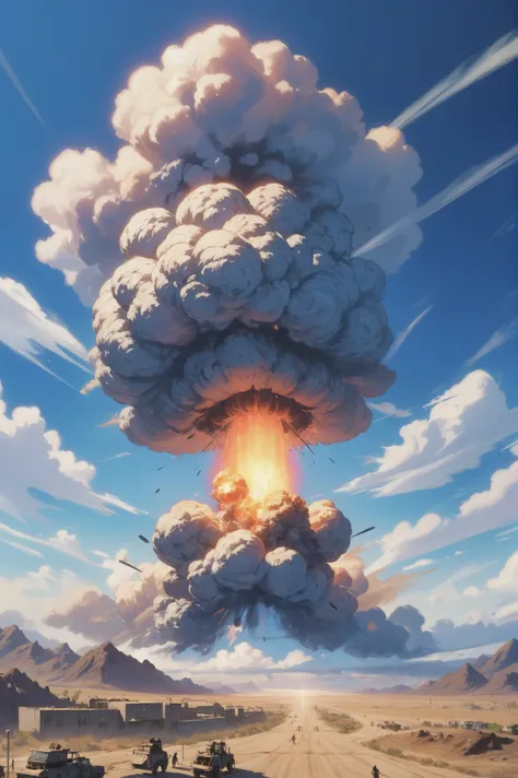 noon, blue sky, clouds, scenery, "at the Prismatic Apocalyptic Atomic Bomb Detonation"<lora:quality1:0:hr=0>