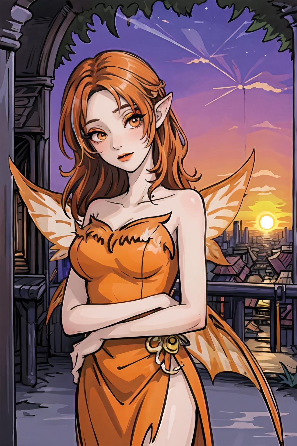 Fire Faerie - Neopets style fire fairy firefaerie-000010 v1.0