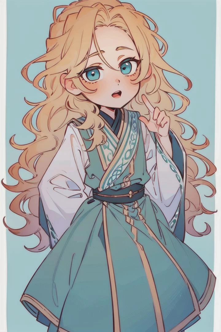 1boy, (Highest picture quality), (Master's work), (ultra-detailed), (Detailed eye description:1.2), (masterpiece, best quality, highres), solo,full body, <lora:test_little_papapa:1>, IRIAStyle, chibi, <lora:Ye-Liming:0.8> yeliming, blonde hair, wave hair, turquoise eyes