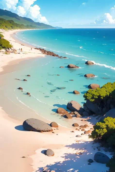 (Best quality),(masterpiece:1.2),top quality,extremely detailed,beautiful and aesthetic,(masterpiece:1.2),best quality, masterpiece, highres, original, extremely detailed wallpaper,
Sea, beach, sunshine, blue sky, white clouds, Primitive tribes, <lora:æ²»æç³»ç»é£ä¸¨åå§æ¢é©è鿣®æåºæ¯æç»ä¸¨ç»é£å¢å¼º_v1.0:0.8>