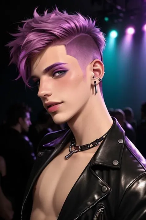 A free-spirited 25yo male, stylish dyed hair, earring, pretty boy, nightlife, gay, clubwear, Berlin house and techno scene, sexy, handsome
Steps: 20, Sampler: DPM++ 2M Karras, Guidance Scale: 7.5, Seed: 494322316, Size: 512x768, Model: afwildmix_v10_f16.ckpt, Strength: 1.0, Seed Mode: Torch CPU Compatible, Hires Fix: true, First Stage Size: 384x576, Second Stage Strength: 0.7, LoRA Model: pretty_boy_lora_f16.ckpt, LoRA Weight: 0.44