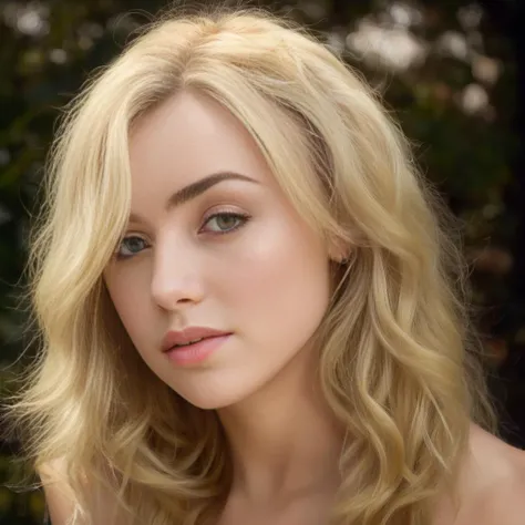Peyton List  Random posture, (raw photo,8k,photorealistic:1.3),(masterpiece, best quality), 35mm shot, 8k,Fujifilm XT3,masterpiece, beautiful detailed face, beautiful detailed eyes, ultra realistic details, sharp focus, looking at viewer, detailed skin,on back, (a young girl, solo) , (detailed beautiful face, detailed perfect skin), (beautiful detailed eyes), extremely detailed, high res, best quality, full body, 1girl, bare shoulders, blonde hair, long hair, best quality, bedroom, nude, naked, nsfw looking at viewer, solo, bokeh, professional light, detailed skin <lora:Peyton List:1>
