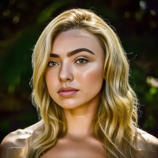 Peyton List Random posture, (raw photo,8k,photorealistic:1.3),(masterpiece, best quality), 35mm shot, 8k,Fujifilm XT3,masterpiece, beautiful detailed face, beautiful detailed eyes, ultra realistic details, sharp focus, looking at viewer, detailed skin,on back, (a young girl, solo) , (detailed beautiful face, detailed perfect skin), (beautiful detailed eyes), extremely detailed, high res, best quality, (full body), 1girl, bare shoulders, blonde hair, long hair, best quality, bedroom, nude, naked, nsfw looking at viewer, solo, bokeh, professional light, detailed skin,   <lora:Peyton List:1>