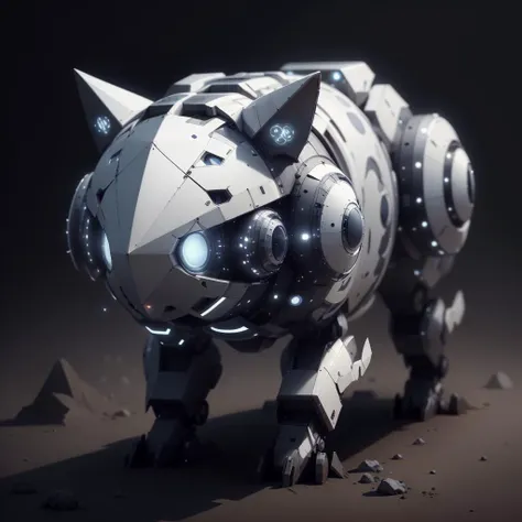 <lora:LEDarrayTech-20:0.8> , ledarraytech , scifi,   geometrical ,   tron, 
 armored cat