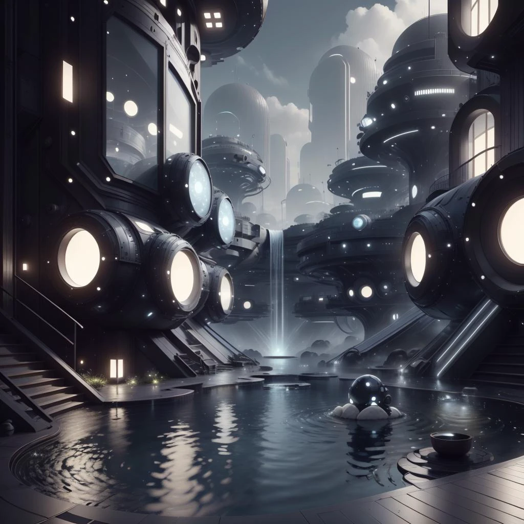 <lora:LEDarrayTech-20:0.8> , ledarraytech , scifi, geometrical , tron,
(hotspring:1.2) ,