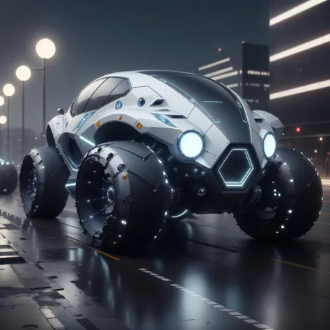 <lora:LEDarrayTech-20:0.8> , ledarraytech , scifi, geometrical , tron,
ground vehicle, car
