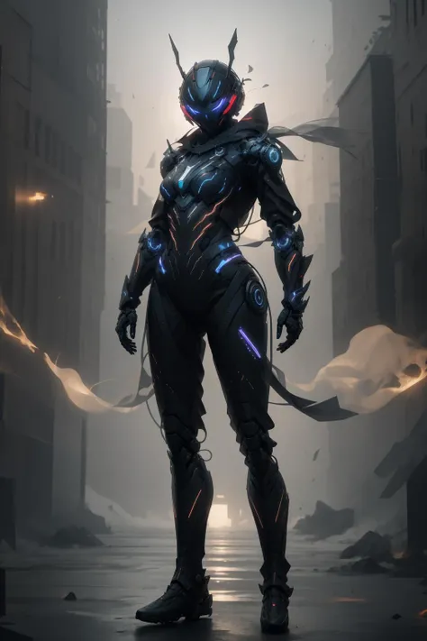 ((best quality)),absurdres,(ultra high res), a woman, mechanical suit, cyber helmet, looking at viewer, realistic, extreamly detailed, (8k), (Masterpiece),  <lora:robsuit:0.77>
