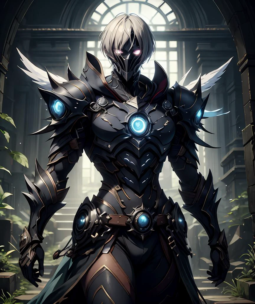 (masterpiece, best quality, HDR:1.2), slender Warrior, 1 male, fantastic background, short aqua hair, <lora:GoodHands-beta2:1>, <lora:more_details:0.25>, <lora:Fantasy_warriors_-_by_HailoKnight:0.75>