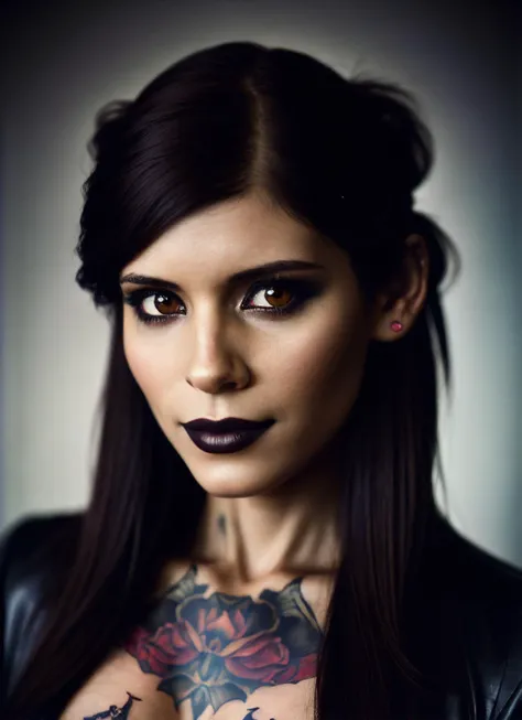 sks woman, (dark:1.4), deep shadow, darkness, (moonlight:1.3), award winning photo, extremely detailed, amazing, fine detail, absurdres, highly detailed sks woman, extremely detailed eyes and face, piercing red eyes, detailed clothes, skinny, (gothic), twintails, bangs, frills, skirt,red hair, by lee jeffries, nikon d850 film, stock photograph, 4 kodak, portra 400 camera f1.6 lens, rich colors, hyper realistic, lifelike texture, dramatic, lighting, unrealengine, trending on artstation, cinestill 800 tungsten, Style-Neeko, (facial clarity:1.5),(transparent clothes:1.1),anatomical, (tattoo:1.1), <lora:locon_katemara_v1_from_v1_64_32:1.25>