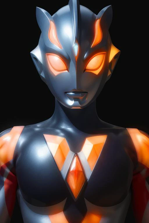 ultraman,delicate features,glowing big eyes,glowing,gem,<lora:好åç±³-Ultraman-000009:0.6>,