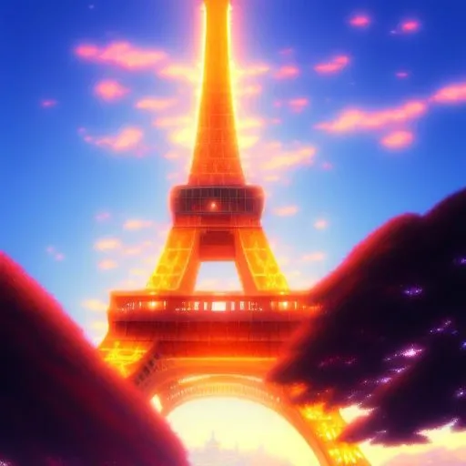 The Eiffel Tower, by  WakasaKakiage15
