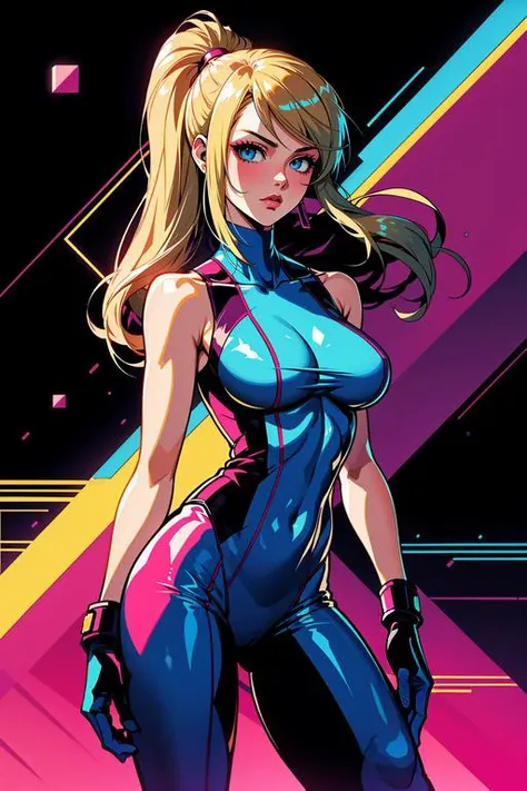 masterpiece, best quality, <lora:kEighties_pruned:1> 1girl, Eighties <lora:samus-nvwls-v1-final:0.75> samus aran,