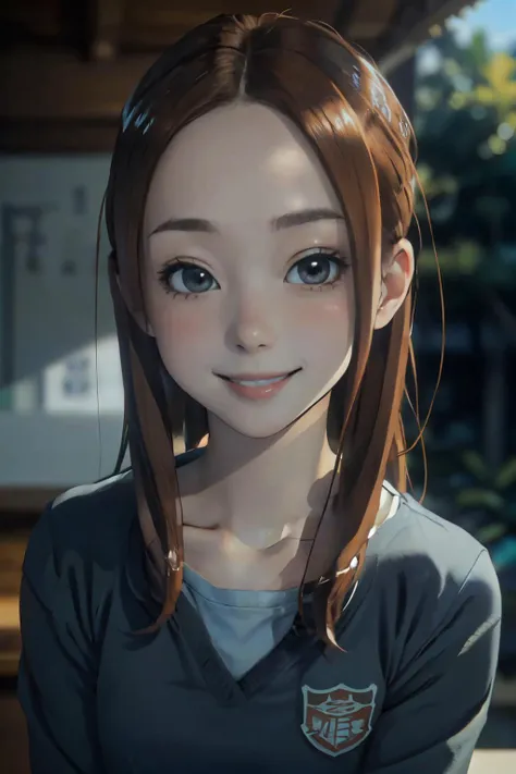 <lora:chara_KarakaiJouzu_Takagi-san_v1:1>takagi-san adult, school uniform,
(best quality, masterpiece, RAW photo,ultra-detailed:1.2), <lyco:GoodHands-beta2:1.0>,1girl,solo,looking at viewer,smile