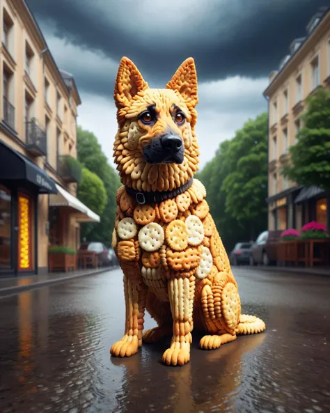 pixel-art noc-crackers, Concept art, German Shepherd Valet, Stormy weather, Sharp and in focus, Vivid, Satisfying, Altermodern, 50mm, Autochrome, <lora:noc-crackers2:1> noc-crackers . low-res, blocky, pixel art style, 8-bit graphics