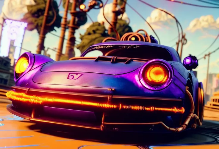 ((Synthwave)), 30mm,icanon,sony,dof,photograph,realistic,500px,car photographty,(bioshock infinite), intricate, ((steampunk)), teampunk car, closeup of an ((steampunk porsche)), bucharest city streets,sunset,, arcane punk, intricate details,warm light,soft light,