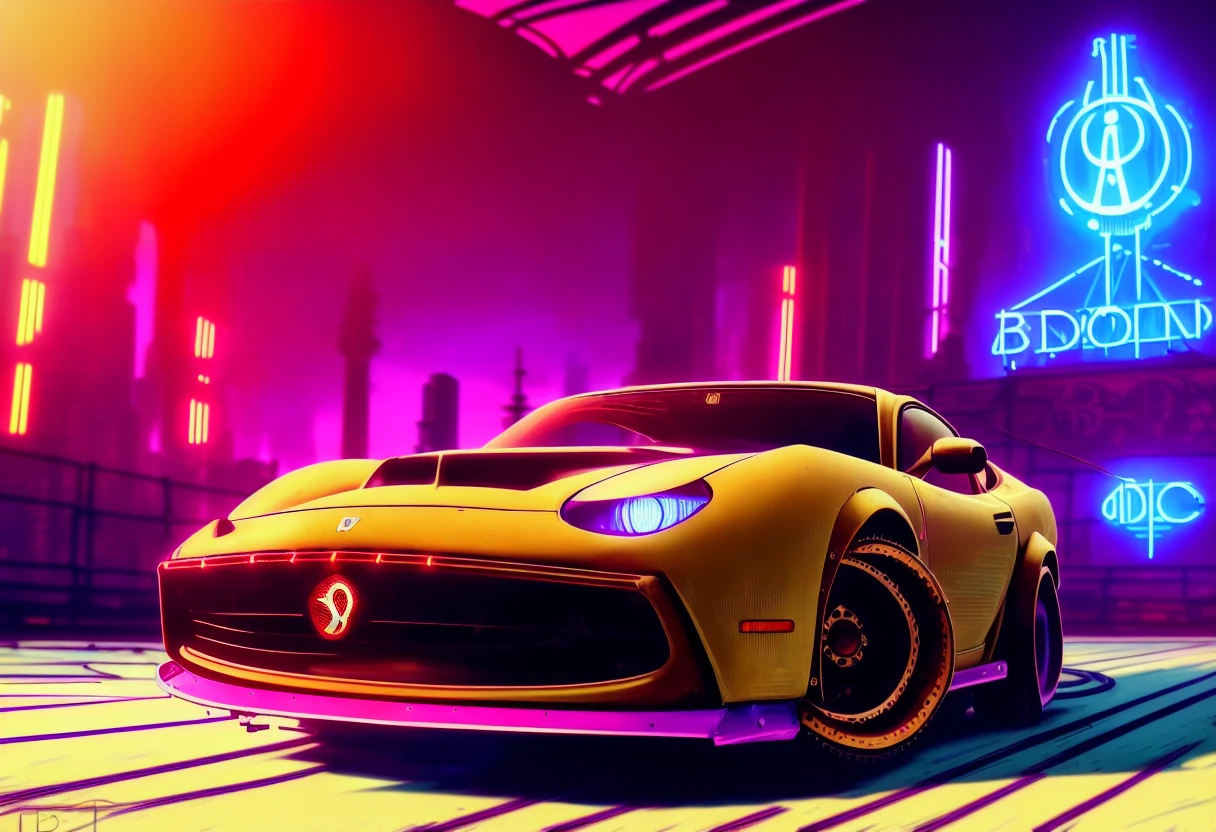 ((Synthwave)), 30mm,icanon,sony,dof,photograph,realistic,500px,car photographty,(bioshock infinite), intricate, ((steampunk)), teampunk car, closeup of an ((steampunk ferrari)), bucharest city streets,sunset,, arcane punk, intricate details,warm light,soft light,