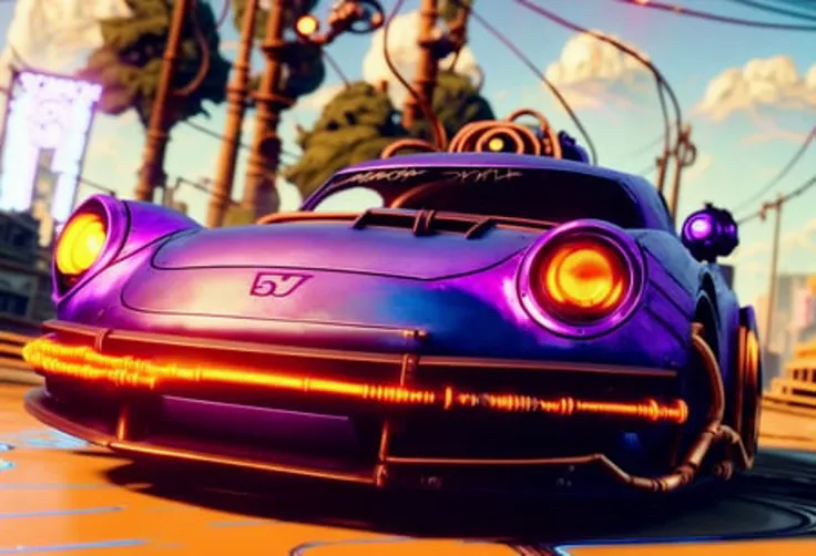 ((Synthwave)), 30mm,icanon,sony,dof,photograph,realistic,500px,car photographty,(bioshock infinite), intricate, ((steampunk)), teampunk car, closeup of an ((steampunk porsche)), bucharest city streets,sunset,, arcane punk, intricate details,warm light,soft light,