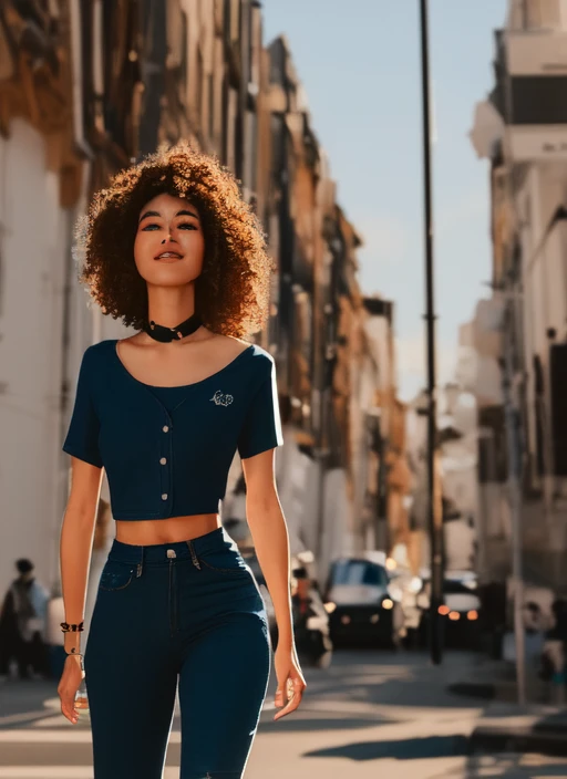 samdoesarts style, girl, solo, shirt, looking at you, face,midriff, perfect, flowers