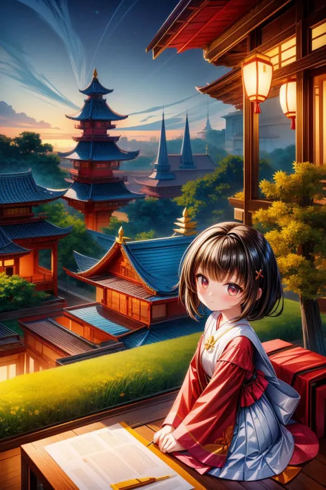 1girl, [ (stylized by Friedensreich Regentag Dunkelbunt Hundertwasser:1.3) and (Veronika Pinke:0.7) ::17], awardwinning Photograph, dramatic Chalk painting, behance, Portrait of a Maroon and Mustard traditional Taiwanese ([Mewtwo-drawn carriage:Oak tree:3]:1.3) , the Wombat-drawn carriage is very Studied and Jagged, it is in a Oriental setting, it is engraved with Psychadelic and Short patterns, Plush Pagoda in background, desolate indoors with Grass, at Blue hour, Wide view, Simple and clean, Flustered, Cybergoth Art, flat lighting, HDR, Kodak gold 200, F/14, complementary colors, cinematic, Cross Processing, Flickr, trending on artstation