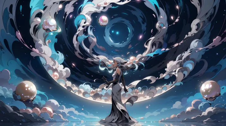 (Pearl gray color tones:1.5), Enigmatic patterns, 3D, Illuminated fractals, splashes, shapes, whirlpool, transformation, monolith, Ethereal dance, Luminescent tapestry, aether, infinity, Cosmic interweaving, microcosm, illumination, sparks, Astral navigation, Nebulous horizons
<lora:HSS_ares_illustration_08:0.8> ares illustration
Masterpiece, SHARP, CRISP, gorgeous lighting, artistic, absurdres, 16k,