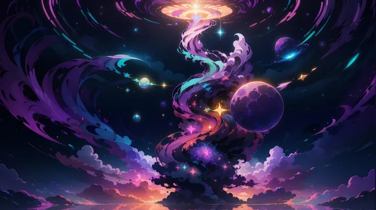 (Purple color tones:1.3), cosmic, elements, abstraction, harmony, infinity, ripples, fusion, Cosmic interweaving, Interstellar murmurs, aether, cosmic, form, Celestial inception, Celestial inception, neon, inception, Astral whispers, dreams
<lora:HSS_ares_illustration_08:0.8> ares illustration
Masterpiece, SHARP, CRISP, gorgeous lighting, artistic, absurdres, 16k,