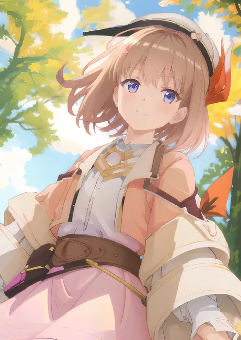 masterpiece, best quality, 1girl, <lora:spgbfAndiraXL:1>andiraev, monkey tail, white scarf, white leotard,  white thighhighs,  fur trim, blurry, blurry background, blurry foreground, day, field, flower, flower field, light, outdoors, pink background, pink flower, sunlight, upper body, hand on own chest, hand up, looking at viewer, lying, on back, open hand, parted lips, solo