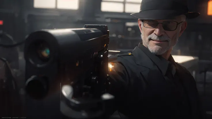 old, old man,ossan, old man, old,  <lora:ossan:0.7>, multiple people, peoples, crowded, (smirk, evil grin:1.2), military, gun, handgun,absurdres, (best quality), (masterpiece),(ultra-detailed:1.2),(photorealistic:1.4),(highres), (Extremely Detailed Oil Painting:1.2), glow effects, godrays, Hand drawn, render, 8k, octane render, cinema 4d, blender, dark, atmospheric 4k ultra detailed, cinematic sensual, Sharp focus, humorous illustration, big depth of field, Masterpiece, colors, 3d octane render, 4k, concept art, trending on artstation, hyperrealistic, Vivid colors, extremely detailed CG unity 8k wallpaper, trending on ArtStation, trending on CGSociety, Intricate, High Detail, dramatic,