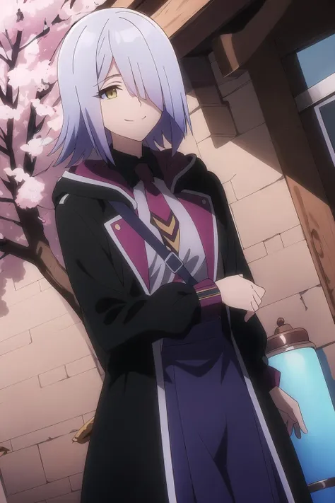 Masterpiece, Best quality, Ultra-detailed, Colorful,take up close, Hyper-detailing，purple color hair, Ultra-realistic hair quality, Vibrant colors, Beautuful Women, Beautiful long hair, Shiny hair, detailed hairs, Hair Ribbon, Single-sided up,reo mikage, bluelock, no sleeves, camisole and cheongsam, chinese clothes, chest exposure, lace underwear, the kinky is exposed, choker, black choker, arm warmers, relative area, a belt, sexy breasts, bandages of arms, bandages of hands, big breasts, red blush, 1girl, Solo, sharpy face, heterochromia, green eyes, purple eyes, Bare neck, happiness face, rays of sunshine, brautiful sky, shining sky, slum town