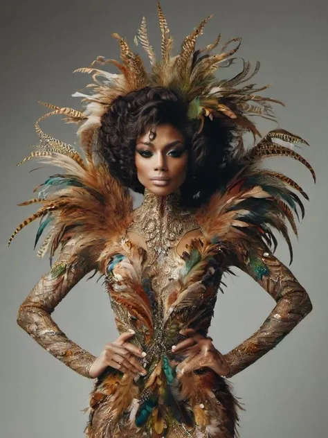 <lora:ral-feathercoat:1> ral-feathercoat, Mother Nature Cookie Lyon