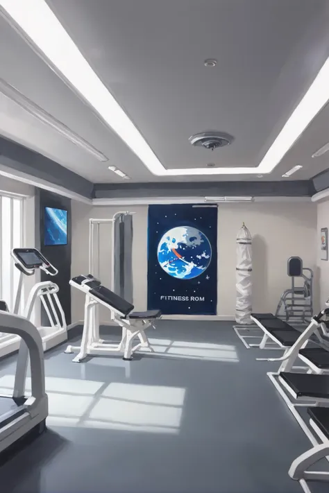 Astronaut Exercise and Fitness Room