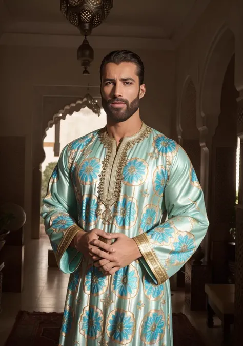 RAW photo, portrait photo of gigachad, wearing (moroccan caftan:1.2), 8k uhd, dslr, high quality, film grain, Fujifilm XT3
<lora:Gigachadv1:0.5> <lora:moroccanCaftan.rzXa_2:0.5>